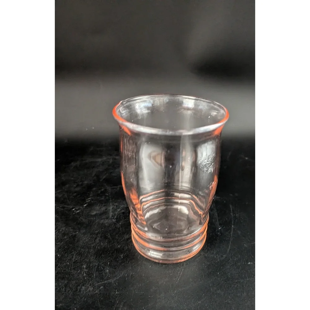 Vintage Macbeth-Evans Pink Depression Juice Glasses Set of 6